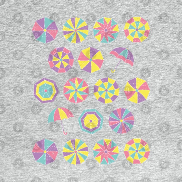 Summer vacation. Umbrella pattern (funny) by lents